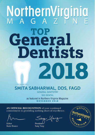 SKS Dental, top 100 general dentists in Northern Virginia 2018